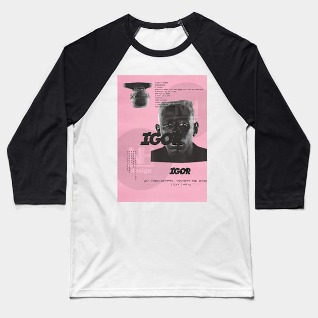 Tyler, The Creator - IGOR T-Shirt Hip-Hop Baseball T-Shirt by Aka.V.E
